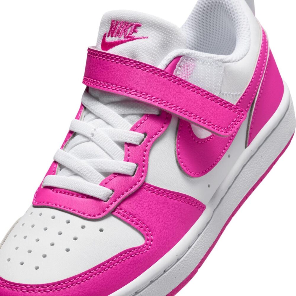Nike Big Kid's White/Pink Low Recraft Shoes 5Y - Picture 2 of 3